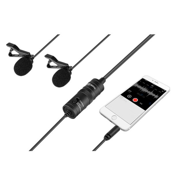 Boya BY-M1DM Dual Omni-directional Lavalier Microphone