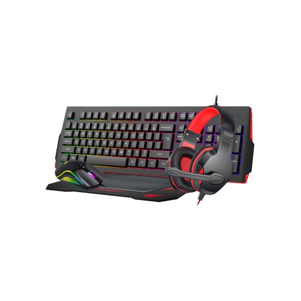 HAVIT KB868CM GAMENOTE WIRED GAMING KEYBOARD, MOUSE, HEADPHONE & MOUSE PAD 4-IN-1 COMBO