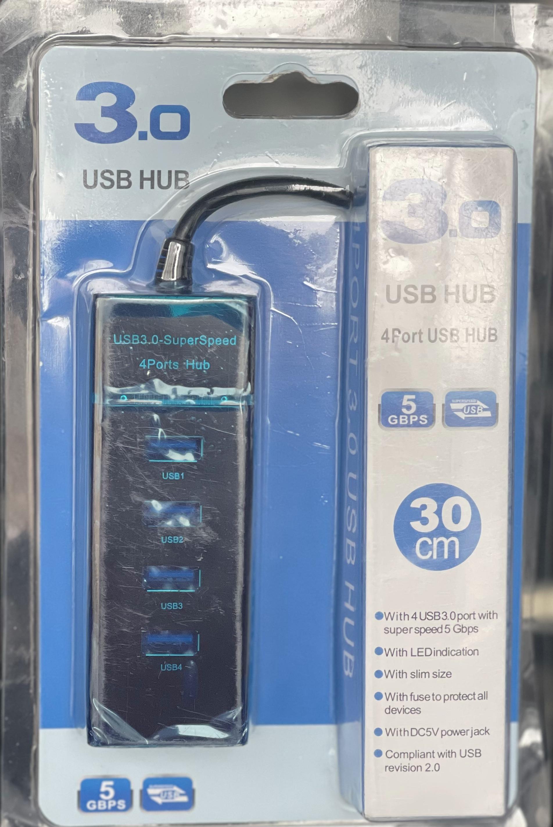 USB 3.0 4 Port USB HUB 30cm