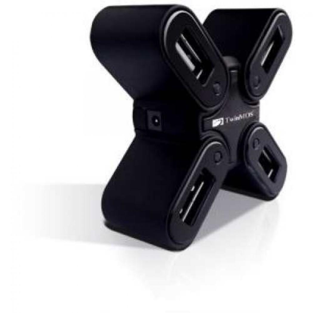 TWINMOS 4 PORT USB 2.0 PLUS SHAPE HUB