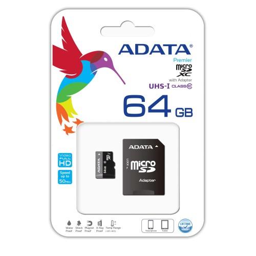 Adata 64GB Class 10 microSD Memory Card