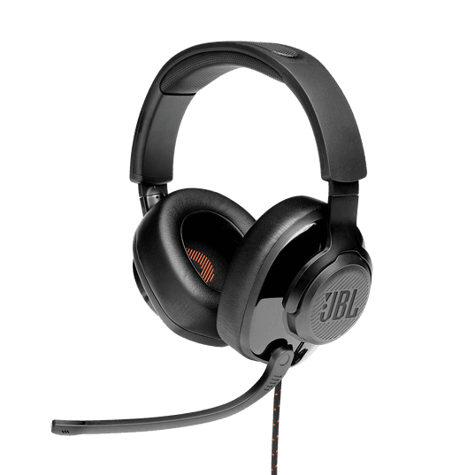 JBL Quantum 300 Hybrid Wired Over-ear Gaming Headset with flip-up Mic